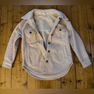 a.n.a Cream Sherpa Jacket